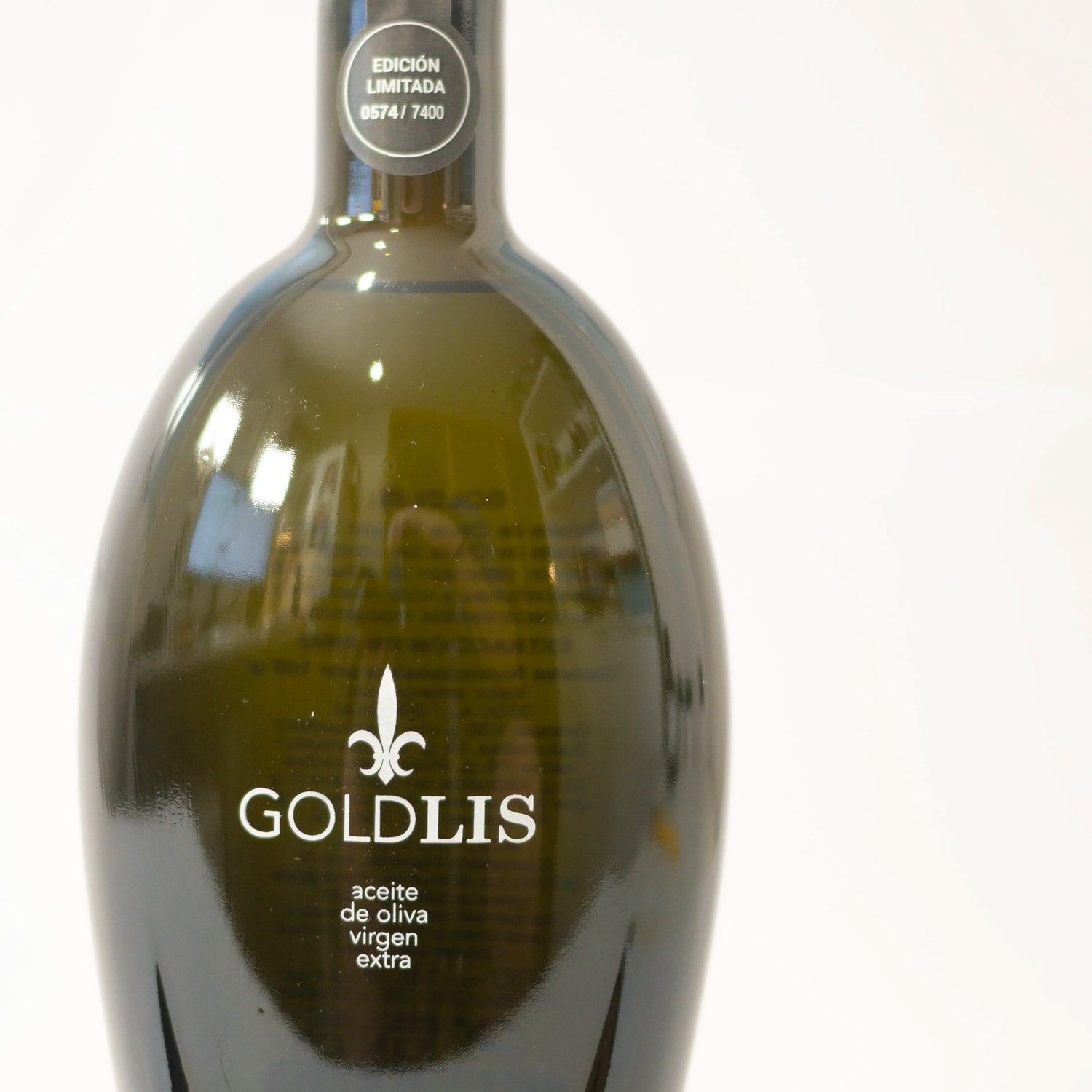 GoldLis 500ml coupage detalles del serigrafiado de la botella