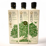 Aceite de Oliva Virgen Extra O-MED Arbequina 500ml composición tres botellas