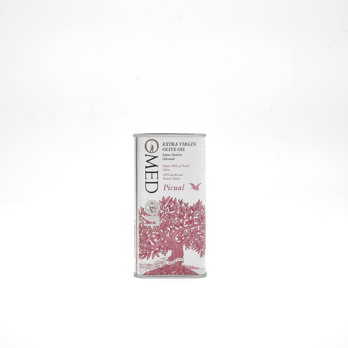 OMED Aceite de Oliva Virgen Extra Picual en lata de 250ml de cosecha temprana a la venta en Molino y Cata