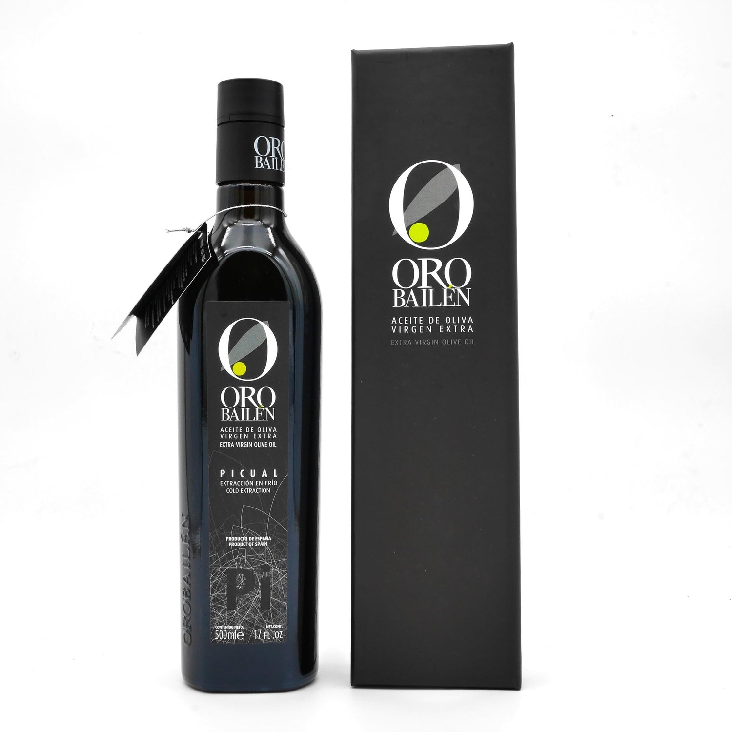 Oro Bailén Aceite de Oliva Virgen Extra de Cosecha Temprana variedad Picual 500ml con estuche regalo en Molino y Cata