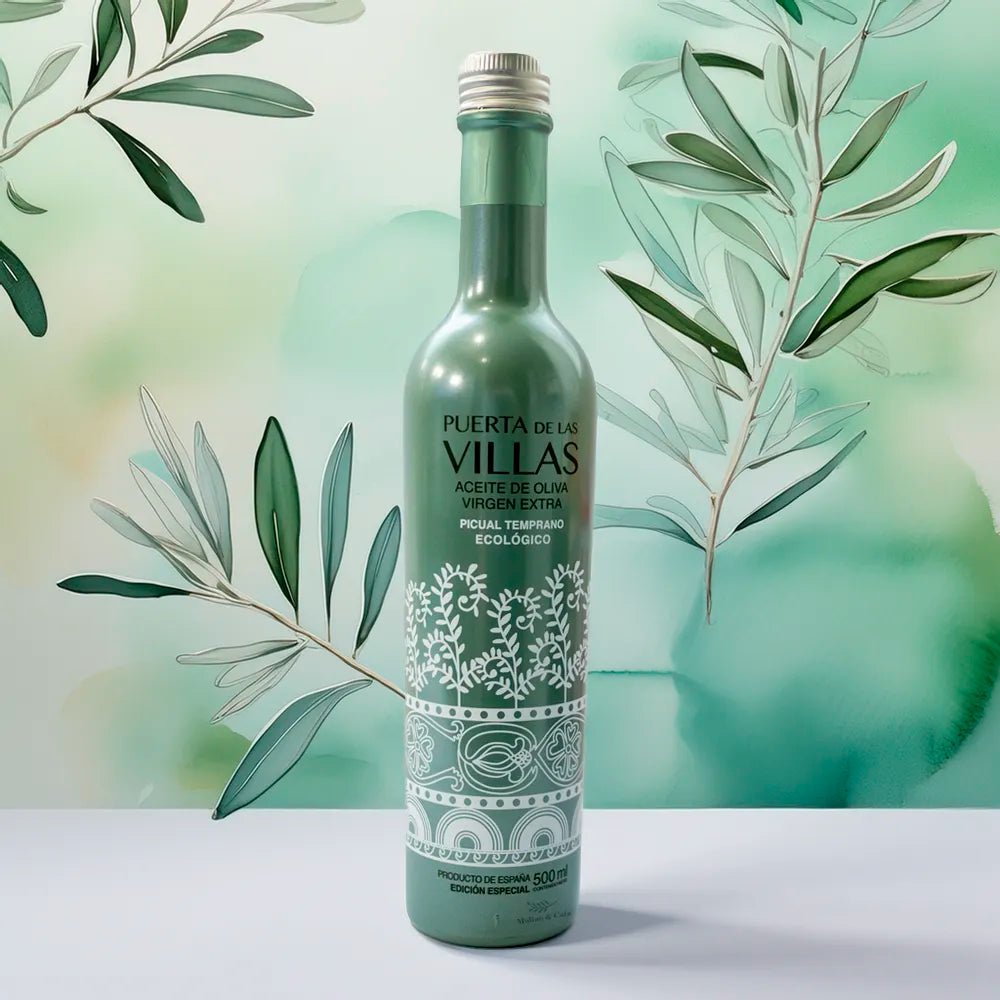 Puerta de las villas ecologico con fondo artístico