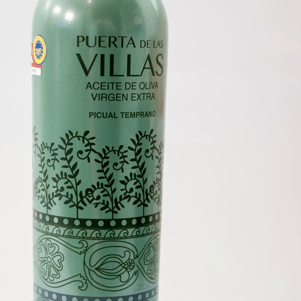 Puerta de las villas picual temprano detalle botella