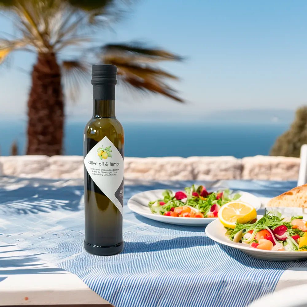 Quaryat Olive Oil & Lemon in a mediterranean stance