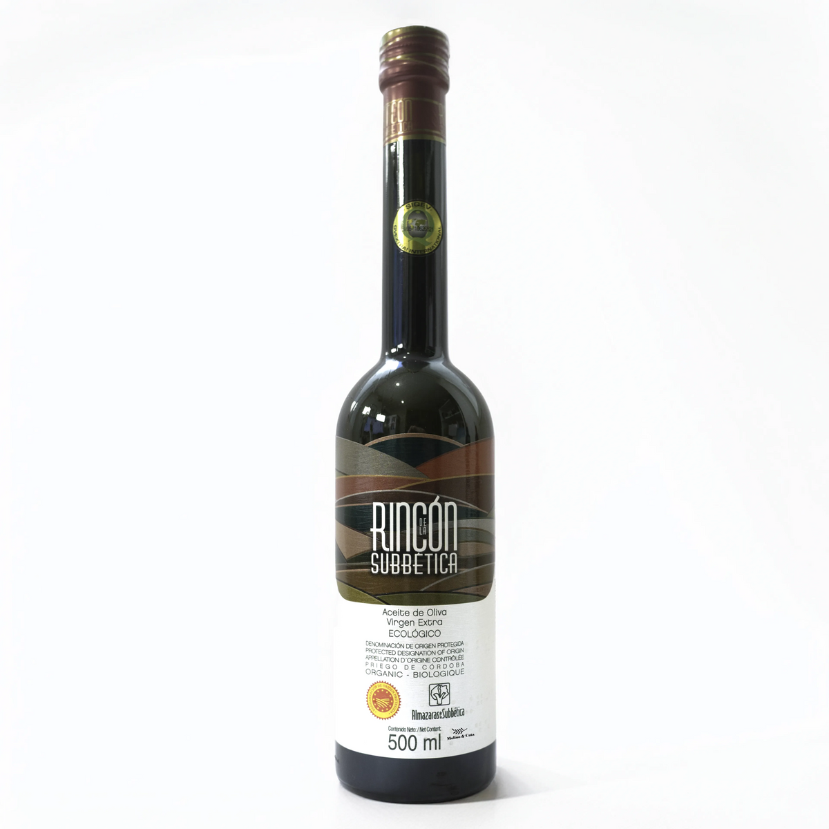 Botella de Aceite de Oliva Virgen Extra Rincón de la Subbética Hojiblanca 500ml de Molino y Cata