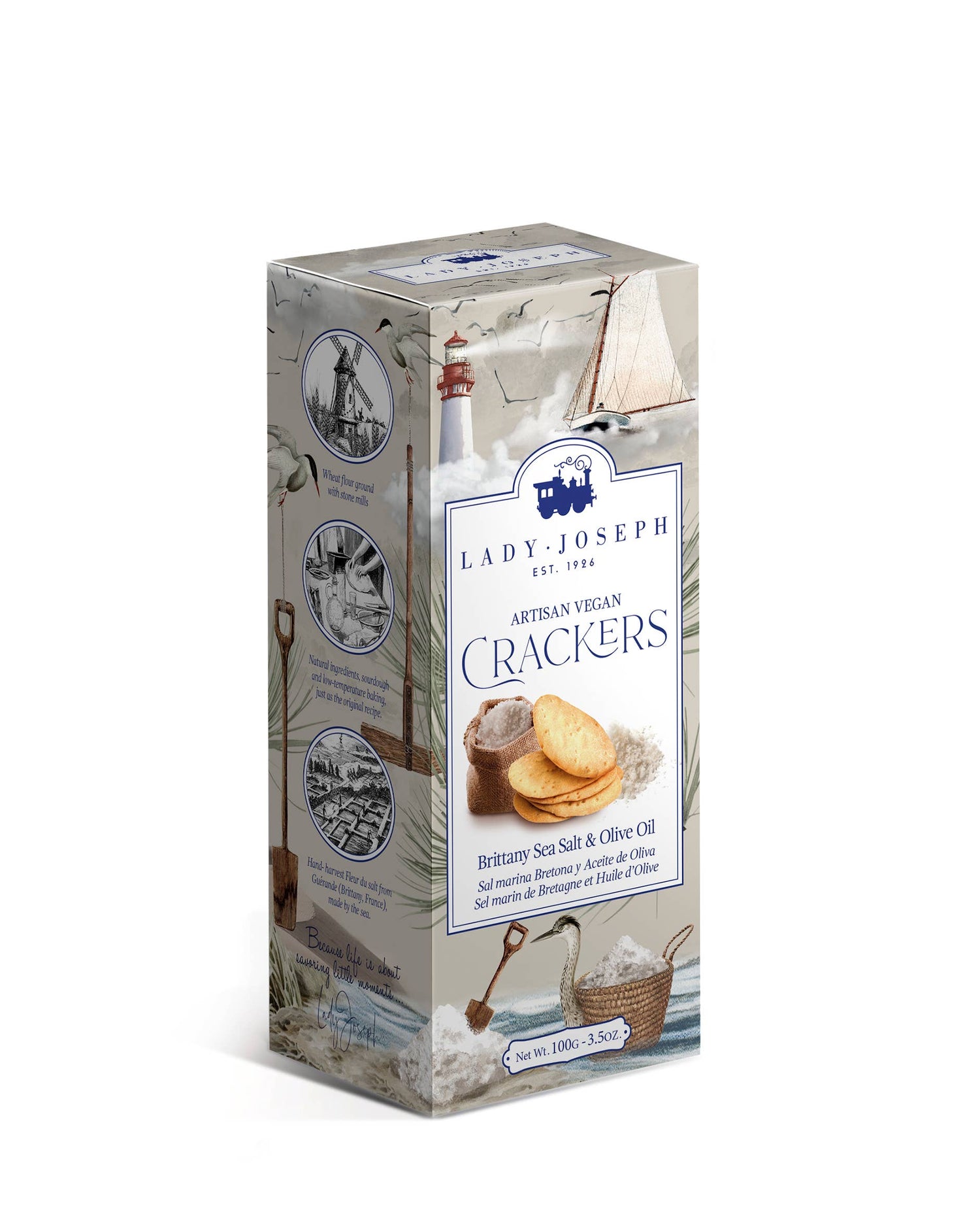 Crackers con Aceite de Oliva y sal bretona